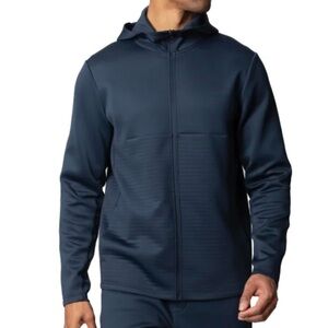 Spyder Men's Dark Blue Performance Jacket Hooded zipper Large